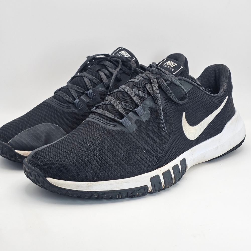 Nike Flex Control 4 Mens Training Shoes Black White CD0197-002 Size 11.5